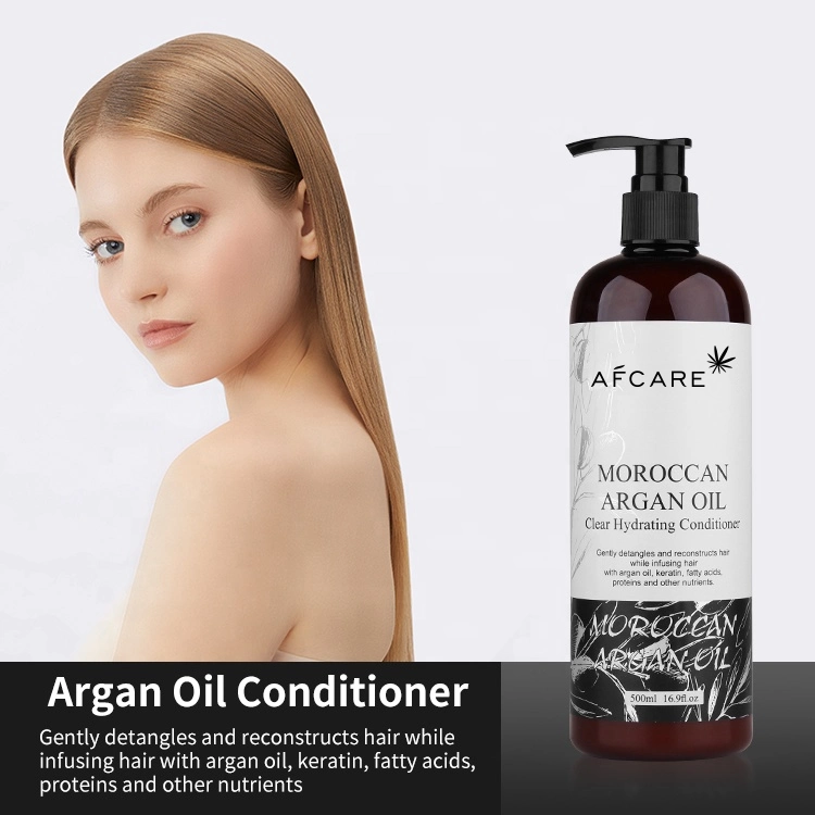 Personal de etiqueta privada nutren el cabello natural orgánico a granel champú y acondicionador de aceite de argán