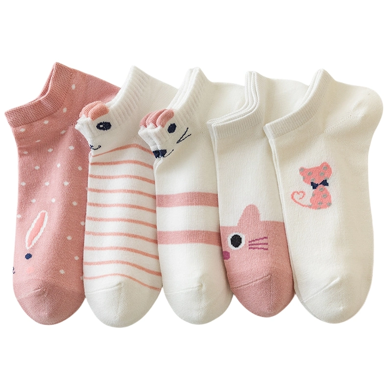 Anti Bacterial Breathable Skin-Friendly Kids Colorful Cotton Boys and Girls Trainer Low Cut Soft School Sock