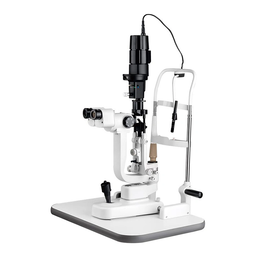 Microscopio de lámpara Slit My-V004 con cámara y divisor de haz