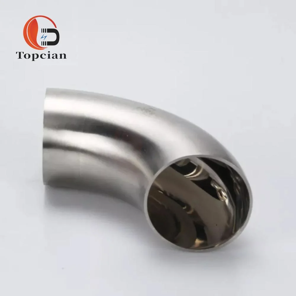 SS304 1" Stainless Steel Dairy Pipe Fitting 90 Degree Elbow Weld Short Bend