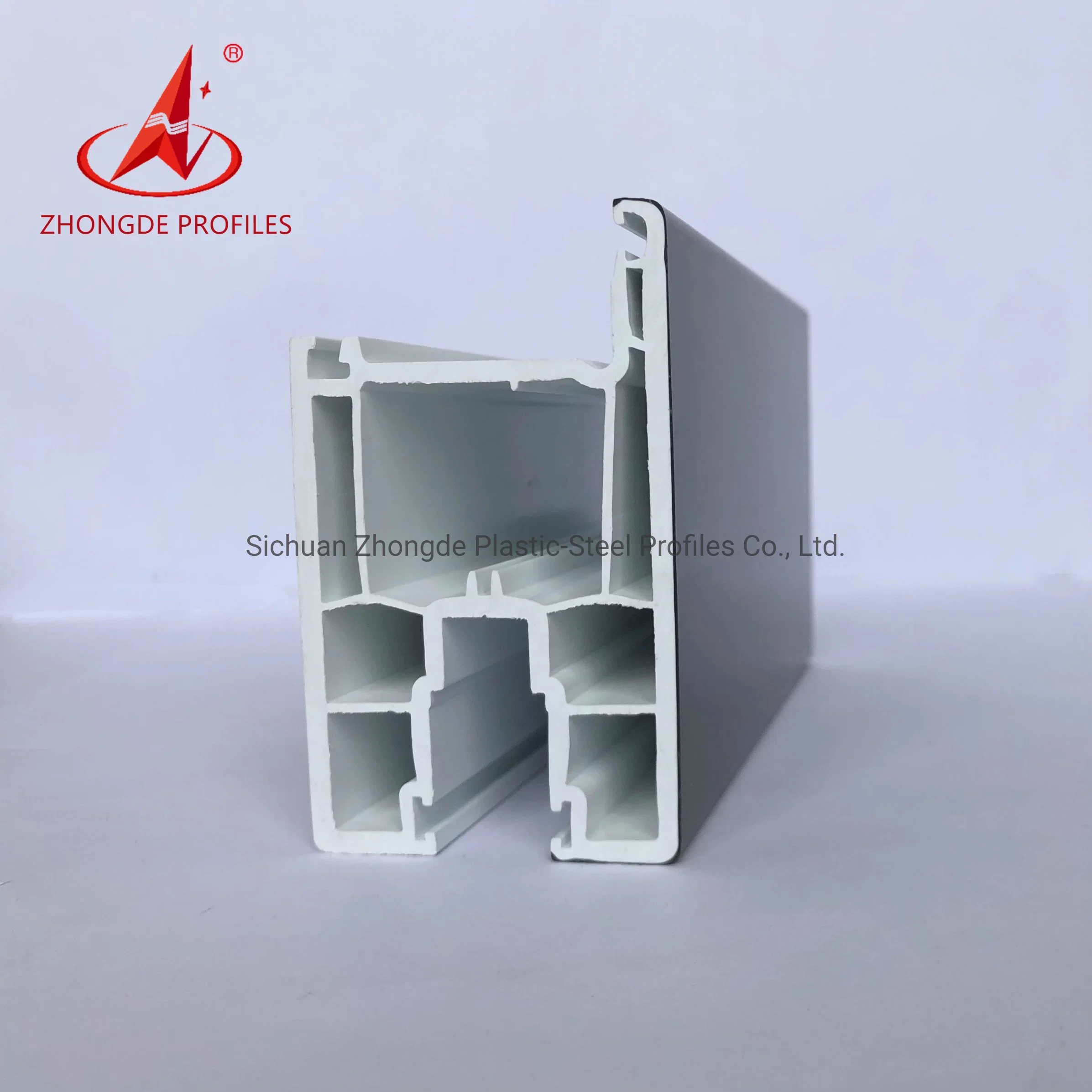 Manufacture Competitive Price 60mm Sliding Series PVC Plastic Profile for Window and Door