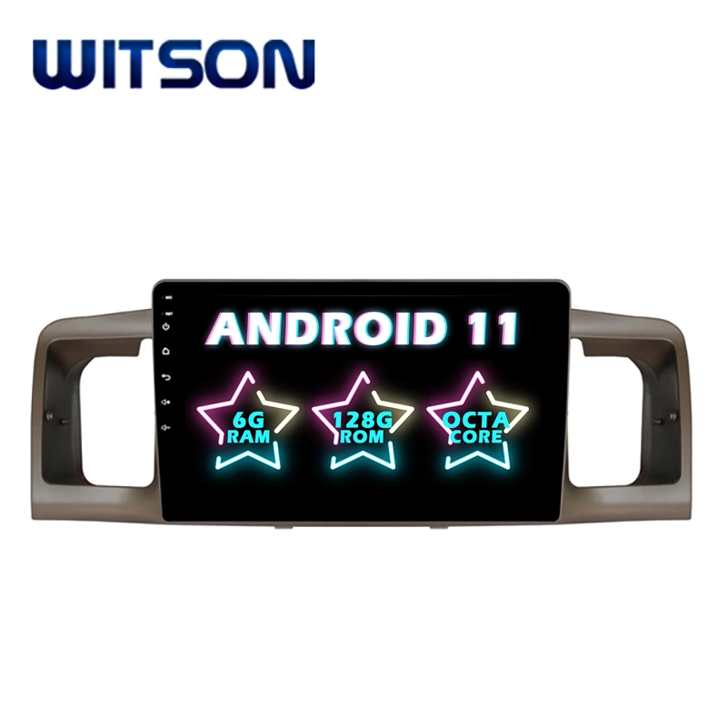 Witson Android el 11 de Car Audio Video para Toyota Corolla 2007 4GB de RAM 64 GB de memoria Flash Pantalla grande en el coche reproductor de DVD