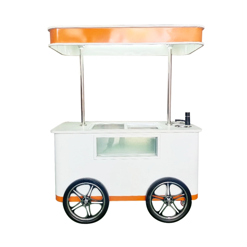 Mobile Mini Street Ice Cream Food Stall Cart for Thailand