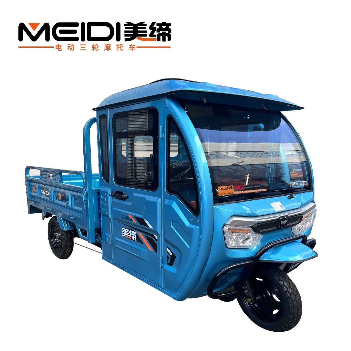 Semi Closed Electric Cargo Delivery Tricycle Motorcycle Electric Vehicle