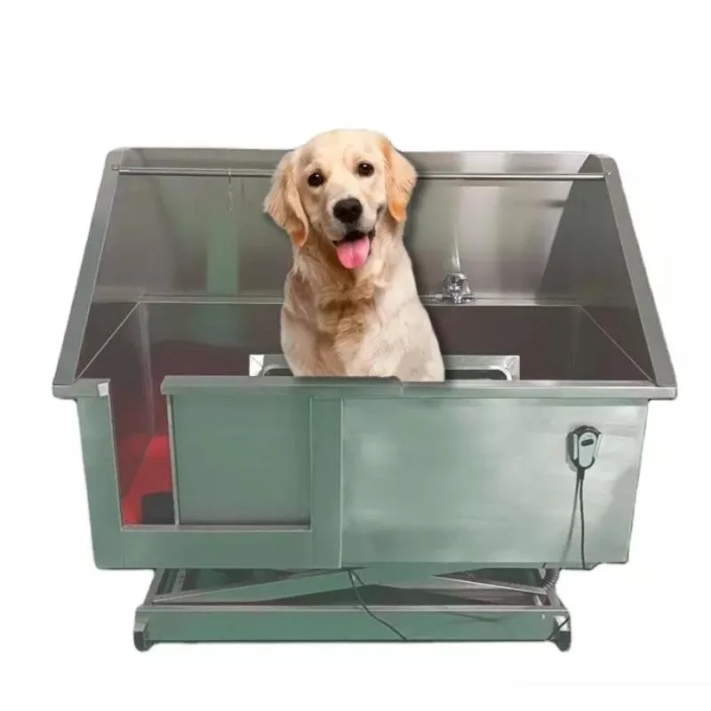 Veterinary Stainless Steel Pet Cat Electric Lifting Grooming Bathtub Automatic Dog Tub