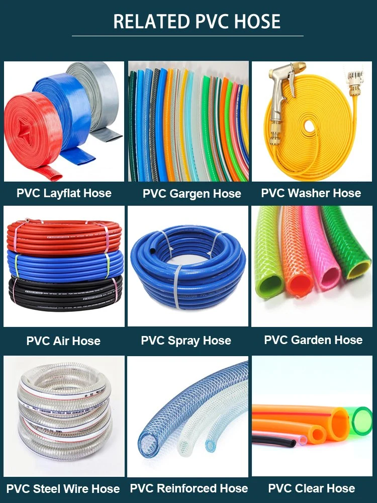 Red Portable PVC Plastic Fiber Reinforced Air Compressor Replacement Hose: Designed for Performance and Non-Kink Properties