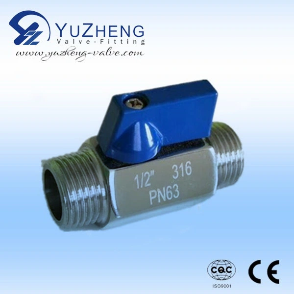 Dn15 1000wog Stainless Steel mm Mini Ball Valve with HS Code