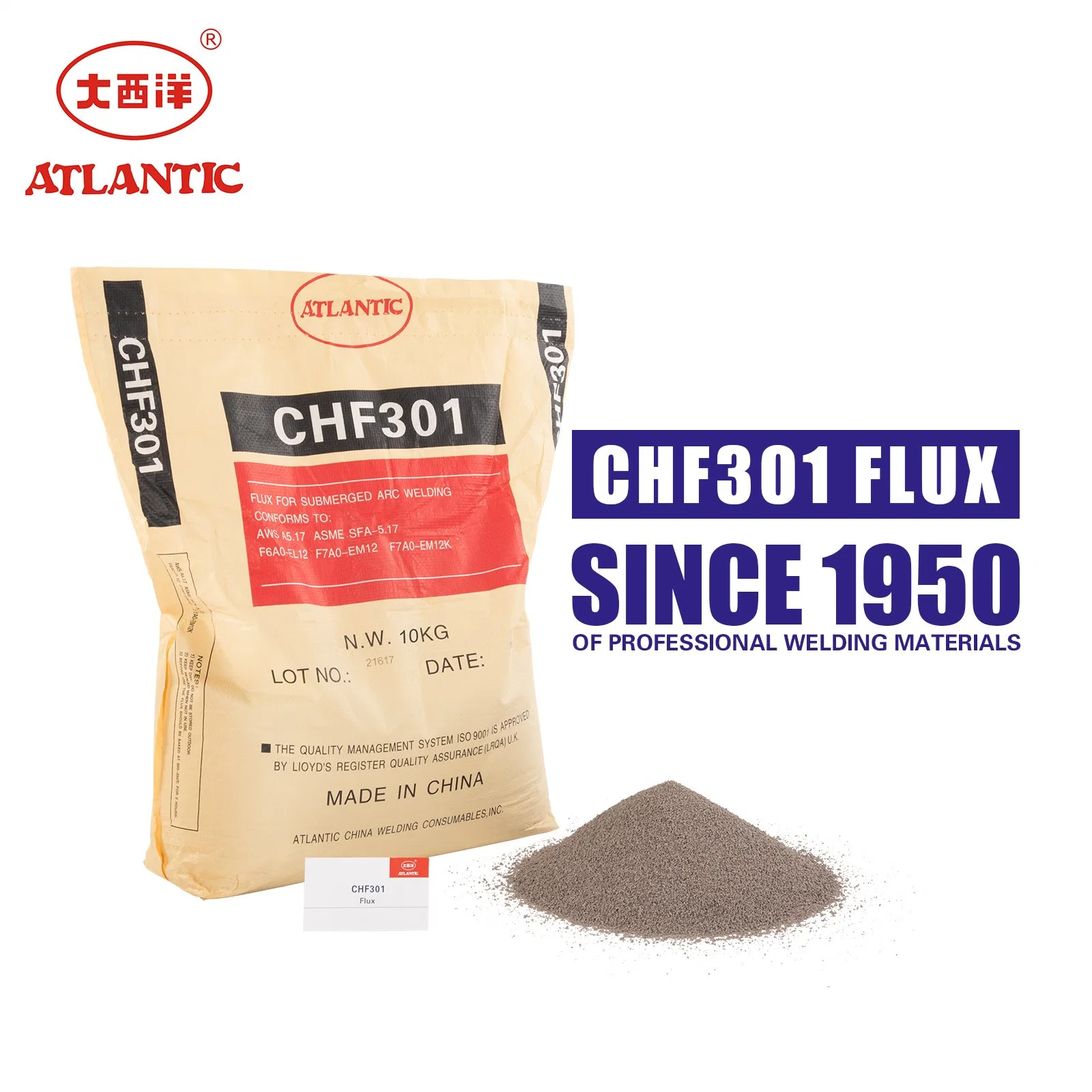 Atlantic CHF101 High Tensile Steels Saw Flux Wire Combination Aws A5.17 F6a0 EL12 Flux