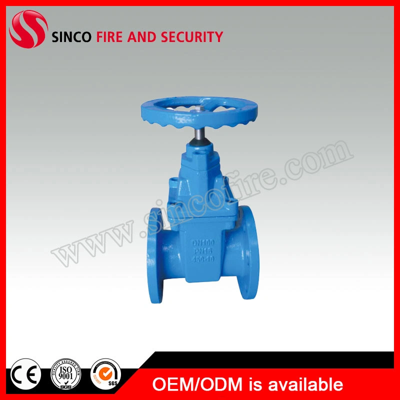 Pn10 Gate Valve Soft Seal Flange Ductile Iron Gate Valve