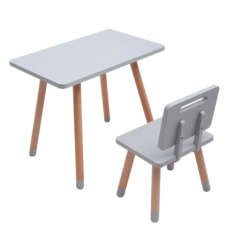 Kids Wooden Table and Chair Set Furniture Children's Educational Table Set