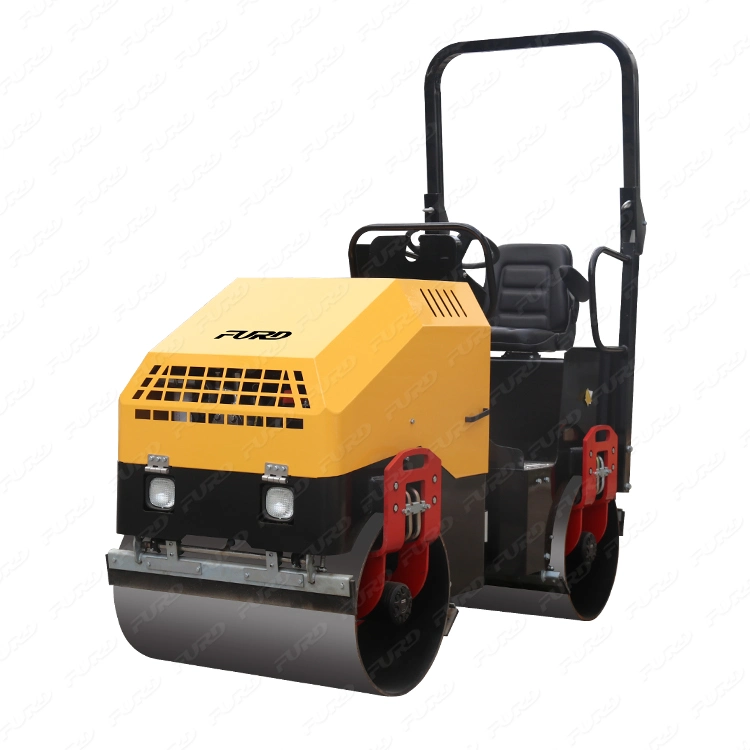 1500kg Road Roller Gasoline Engine with EPA Double Drums Compactor