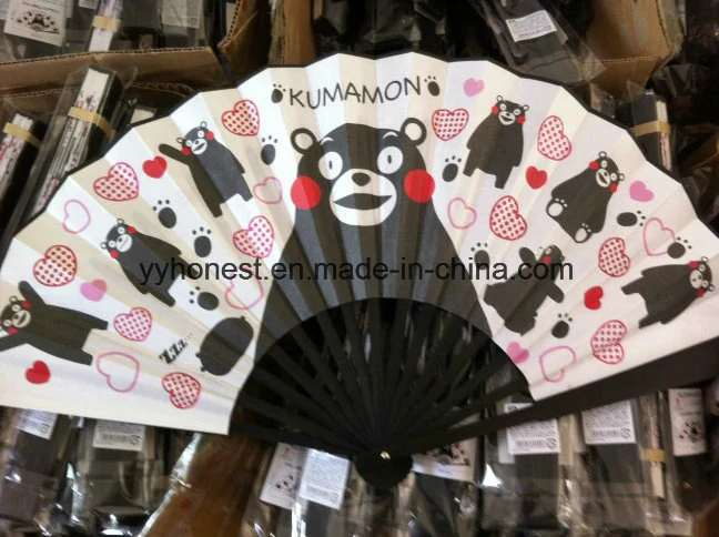 Unique Gift Decorative Handmade Cartoon Bamboo Folding Hand Fan