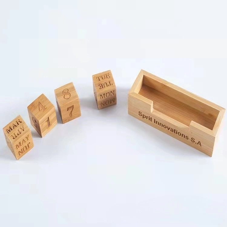 Creative Gift Wooden Desk Calendar Office Decoration Item