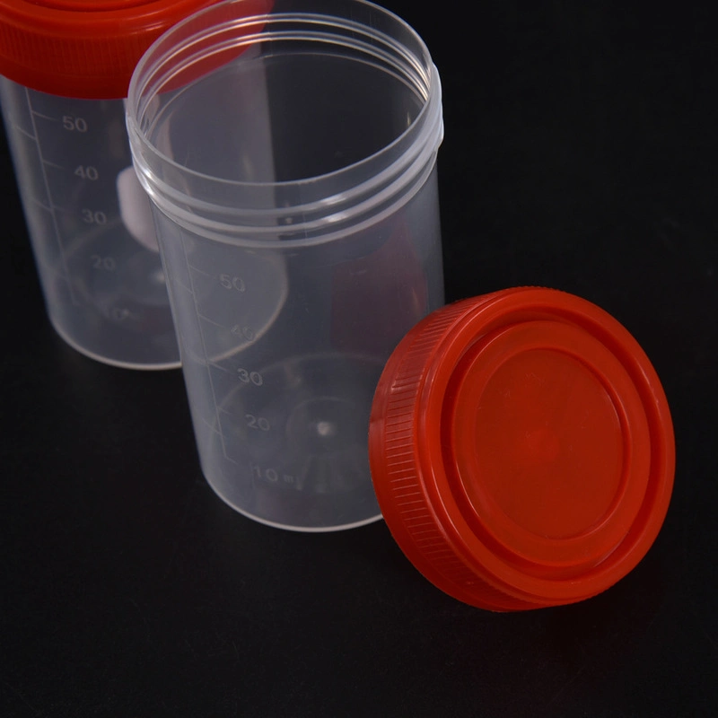 Disposable Sample Plastic Sterile Medical Disposal System Urine Test Collection Cup and Stool Container
