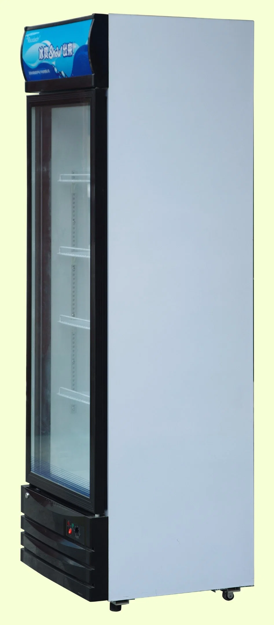 One Glass Door Commercial Vertical Display Beverage Showcase Cooler Fridge