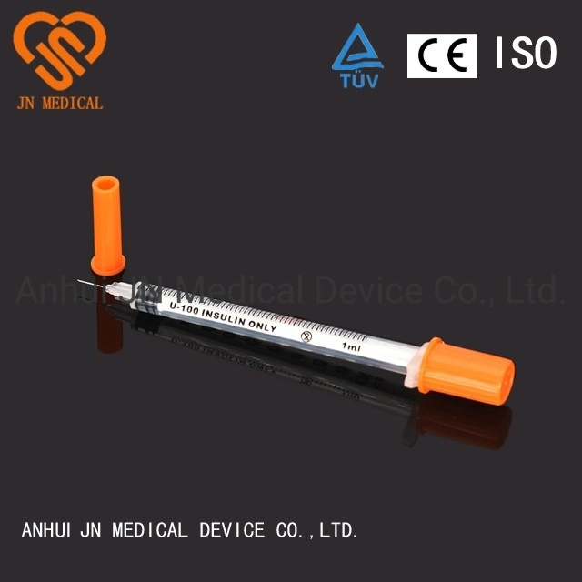 Hot Selling Medical Sterile Insulin Syringe with Fixed Needle