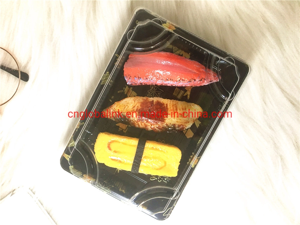 Plastic Packaging Disposable Food Container for Sushi Packing