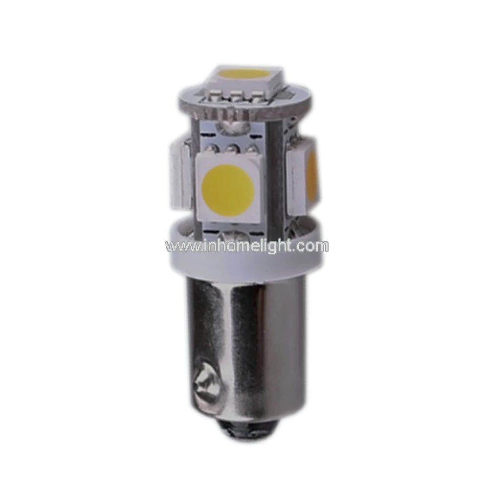 Ba9 Ba9s LED Bulb 12V 5SMD 5050 Chips 1895 64111 LED Bulb for Car Interior Dome Map Light License Plate Lights Glove Box Light