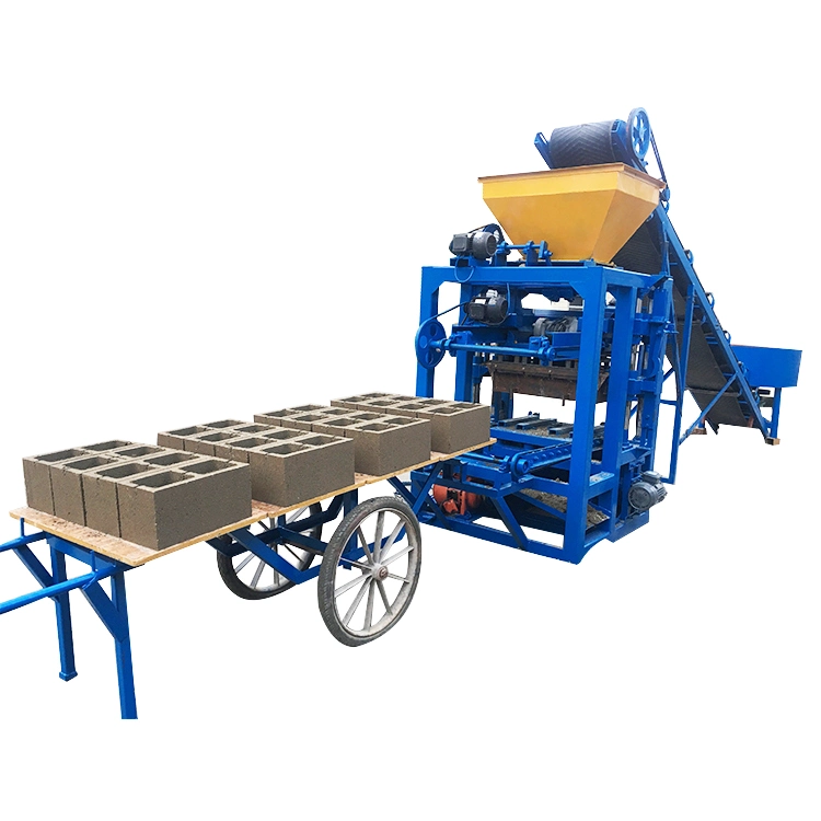 Concrete Solid Block Machine Qt4-24 Cement Hollow Block Making Machine Semi Automatic