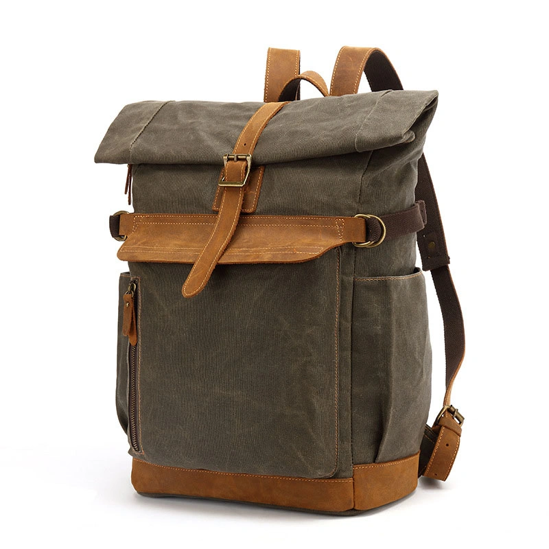 Male Fashion Canvas Outdoor Leisure Travel Computer Laptop Notebook College School Students Sports Pack Backpack Bag (CY6888)