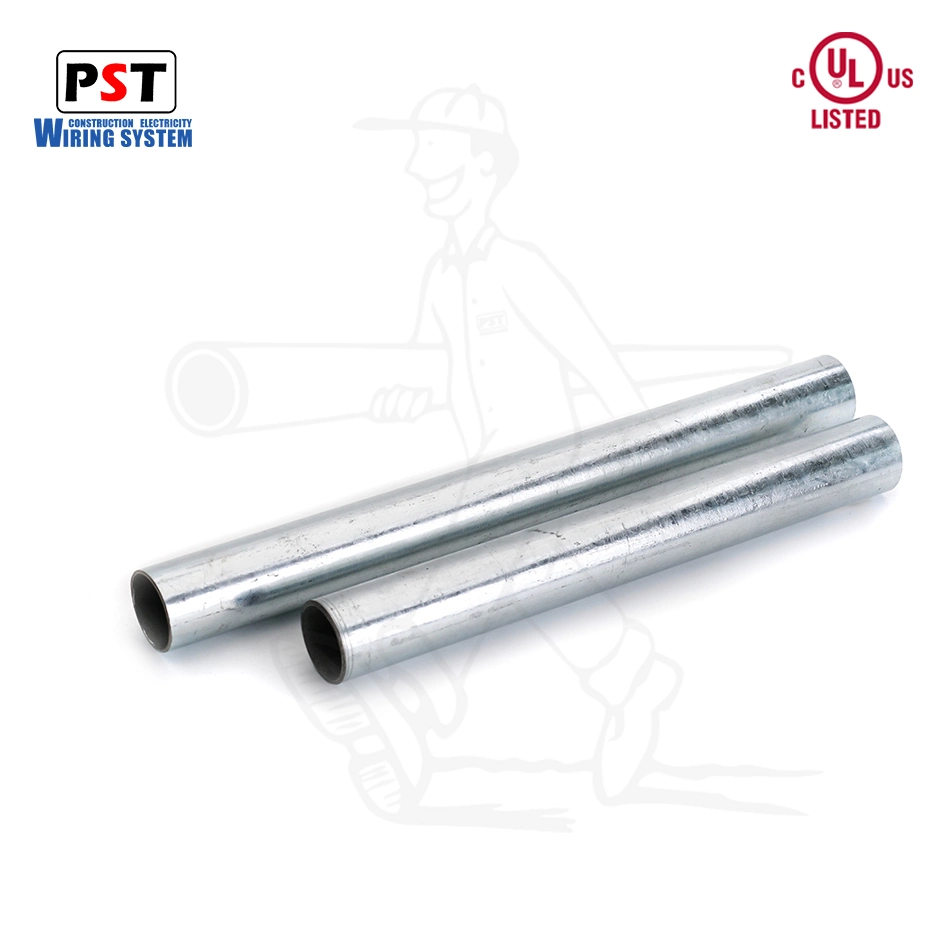 UL797 ANSI C80.3 EMT Galvanized Electrical Steel Pipe Conduit Metallic Tubing