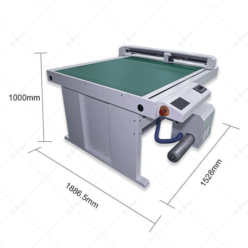 Gráfico de la cámara CCD semi plana de cartón de alto rendimiento Auto-Positioning Die Cutter Doubel plotter de corte de cabeza después de imprimir