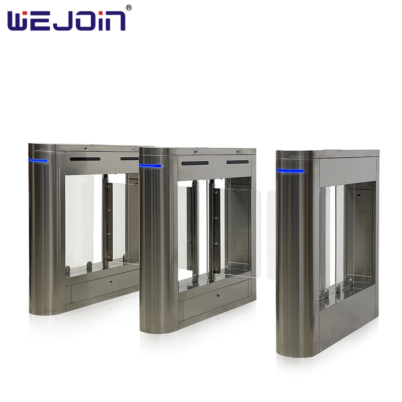 High Security Waist Height Pedestrian Swing Turnstile Barrier Gate