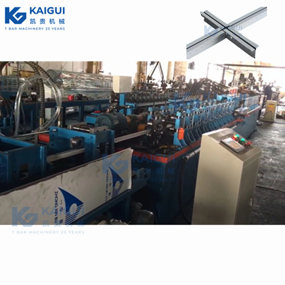 Manufacturer Ceiling T Grid Roll Forming Machine Real Factory Dongguan Kaigui