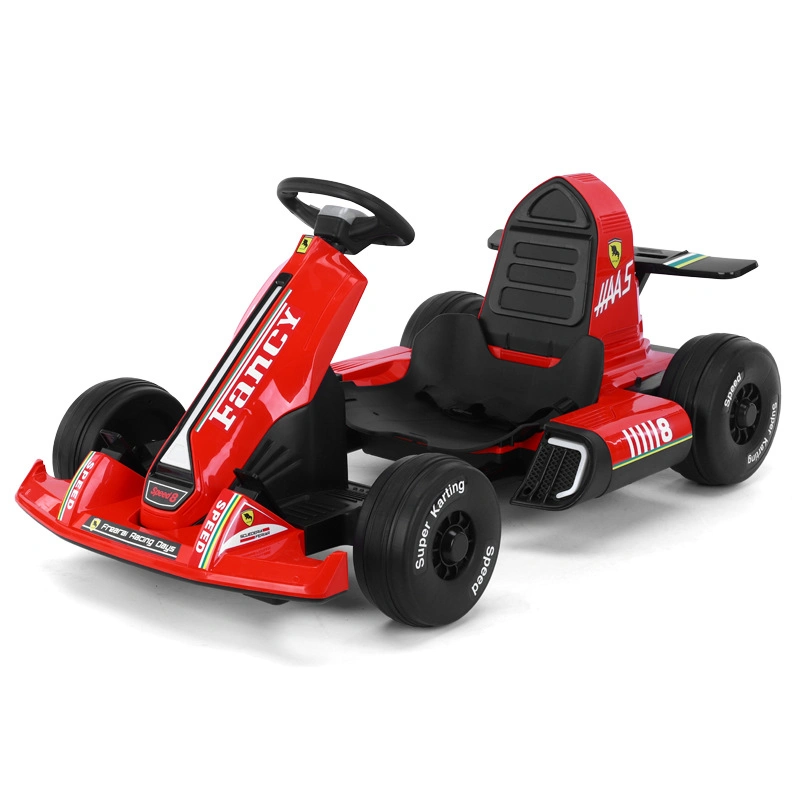 Cartoon Children's Racing Car Electric Children's Toy Kart Four-Wheel Balancing Car Can Sit