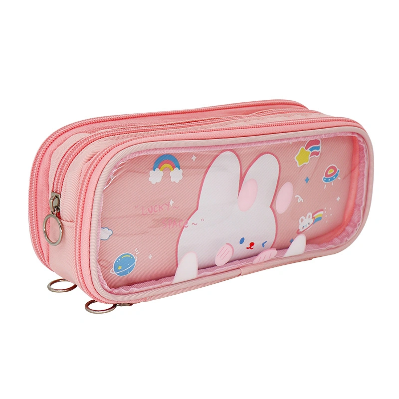 Primary Junior High School Students Kids Children Child Office Stationery Promotion Gift Cartoon Pencil Pen Box Case Pouch Bag