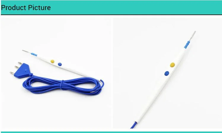 CE aprobada EOS de electrocirugía desechables diatermia lápiz con electrodo de la hoja