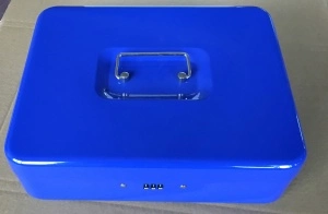 Portable Metal Cash Box Money Box Change Box