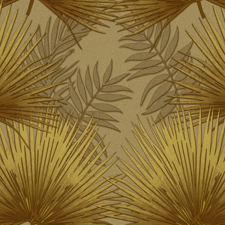 Chinese Fan Palm Pattern Wall Paper (250g/sqm 106CM*10M)