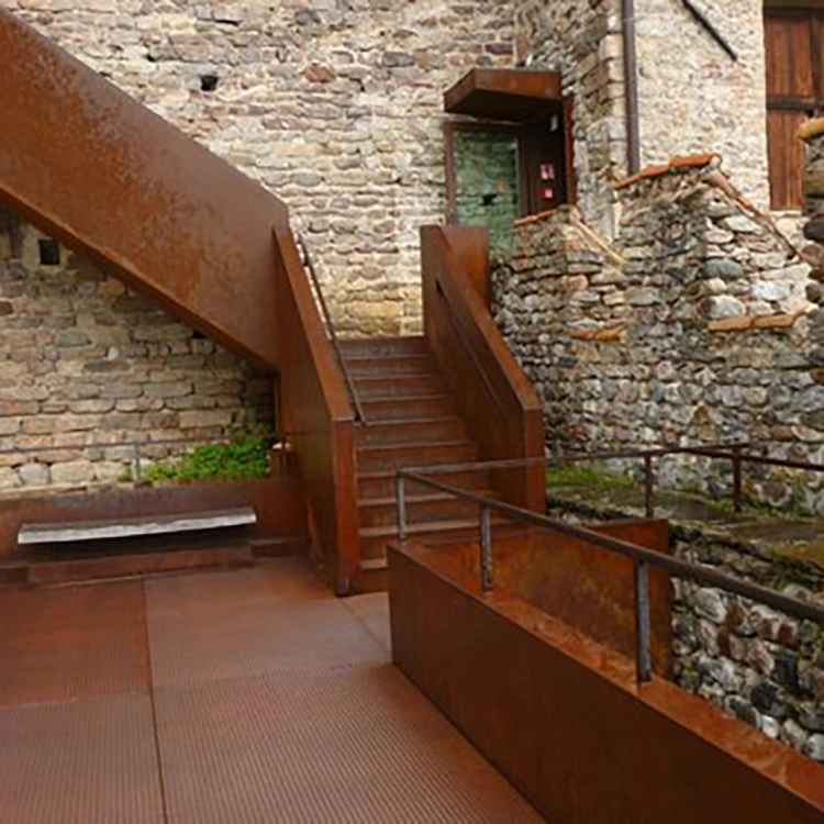 Corten Steel Outdoor Steps Garden Stairs Ideas