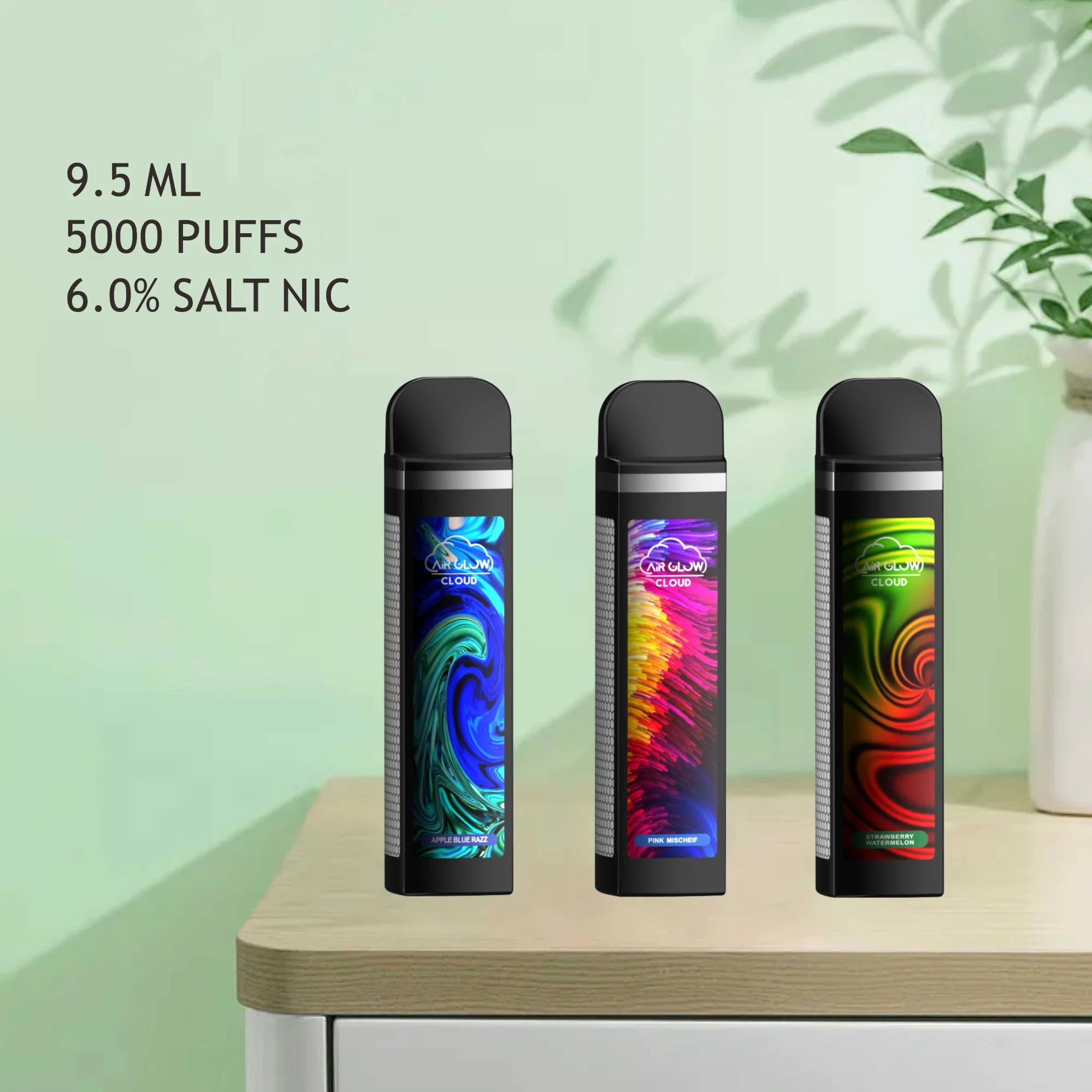 Одноразовые паров во рту 6 мл 5000 Vape Puffs сосуды аккумуляторный набор перьев 6% никотина один