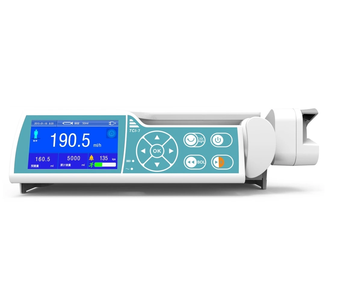 Syringe Pump Am-602 ICU Medical Equipment Manufacturer Portable Micro Volume Pump Syringe Driver with Ce, ISO