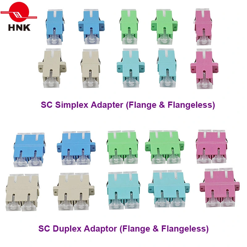 St Duplex Simplex Metal or Plastic Fiber Optic Adapter