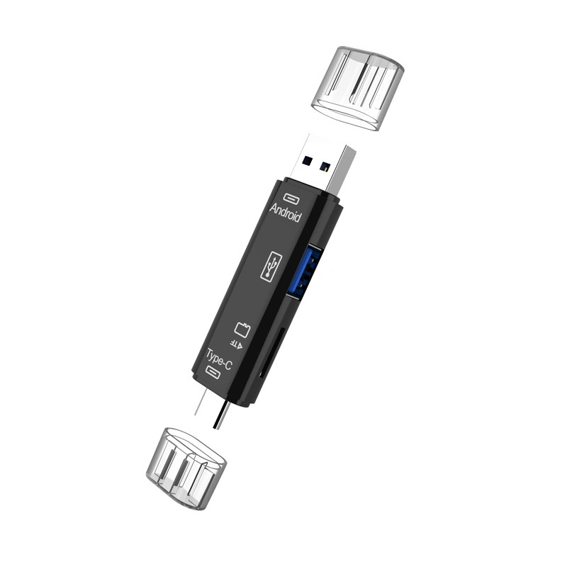 Una muestra gratis el lector de tarjetas de memoria USB OTG todo en uno con SD / TF Ranura USB/.