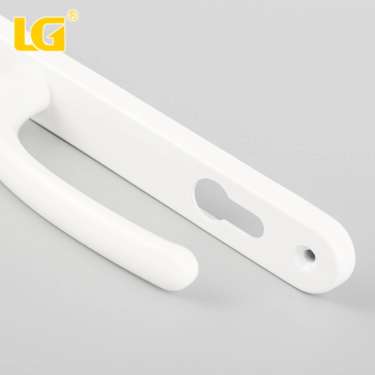 White Powder Coating Chrome Aluminum Alloy Lock Door Window Handle