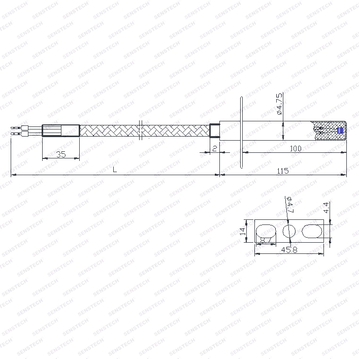 OEM/ODM-Temperatursensor für elektrische Backöfen PT1000