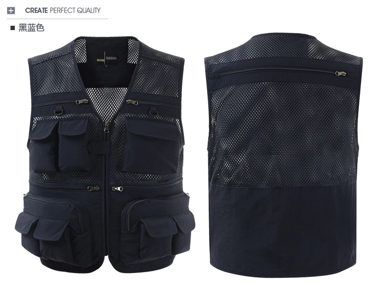 High-Density Mesh Quick-Drying Multi-Pocket Vest Life Vest