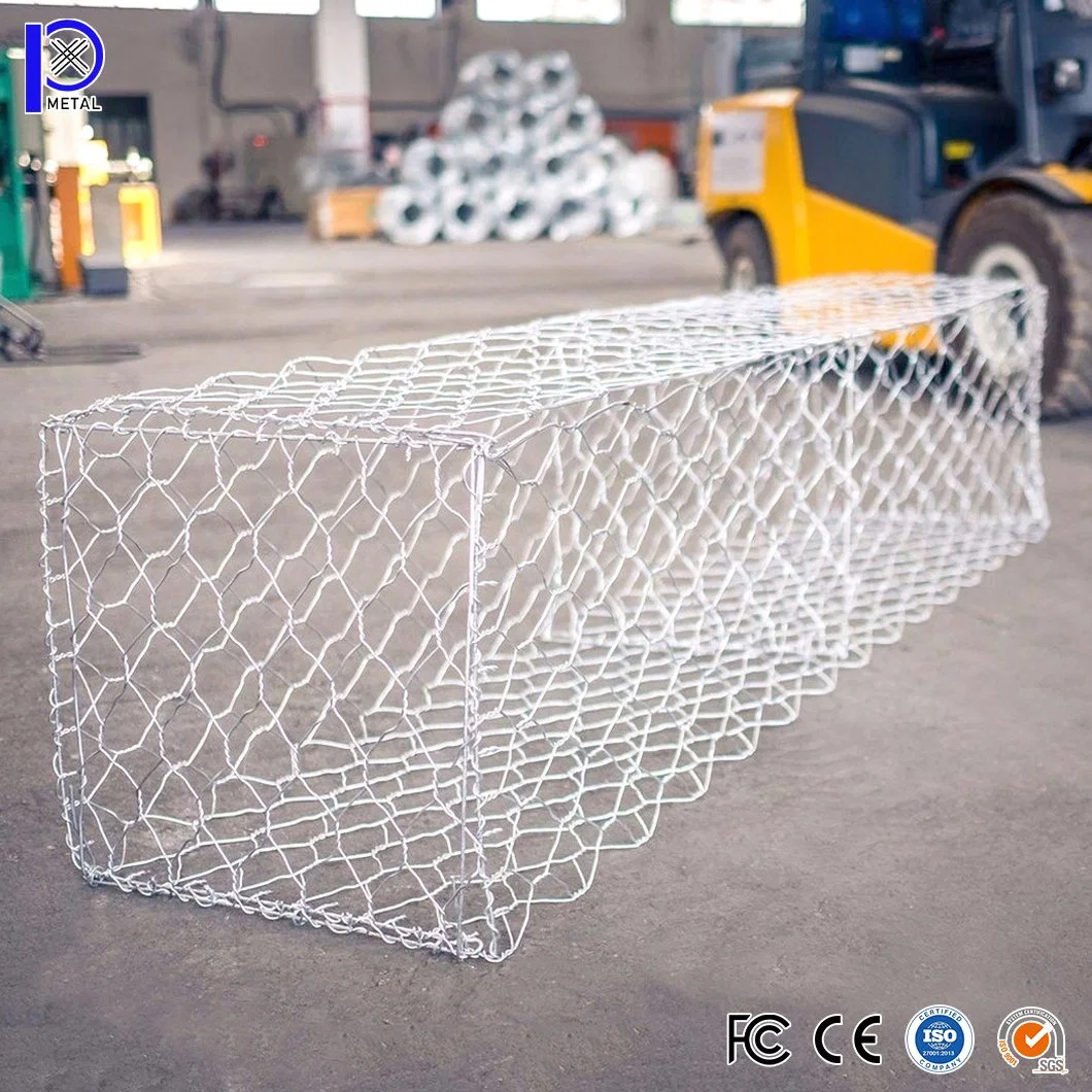 Pengxian Doubel Twist de malla de alambre Hexagonal China proveedores 6mm 8mm 10mm 13mm de apertura de acero galvanizado Gabion utilizados para la pared Gabion