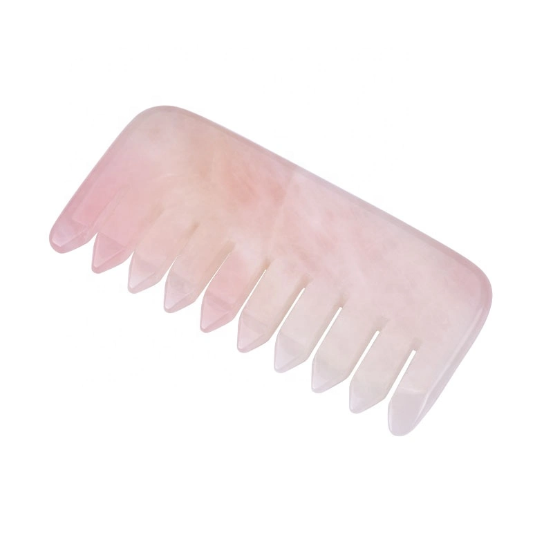 Juego de peine de pelo de jade Gua Sha