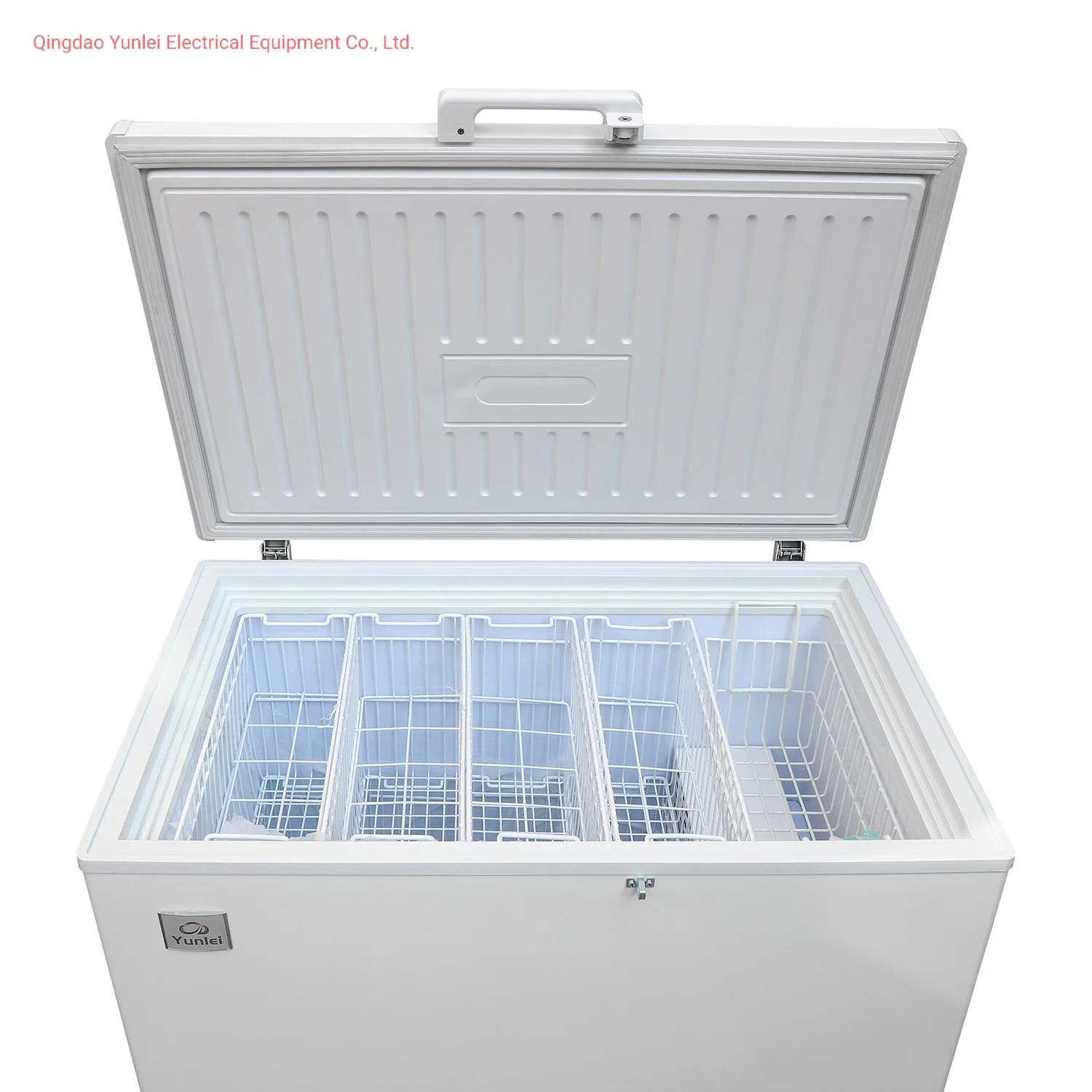 OEM SKD 64-300L12V/110V/220V Air-Cooled Controller Single Door Chest Freezer for Home