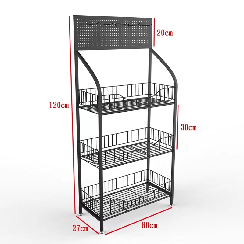 Anpassbares Heim Supermarkt Snack Regal Display Rack