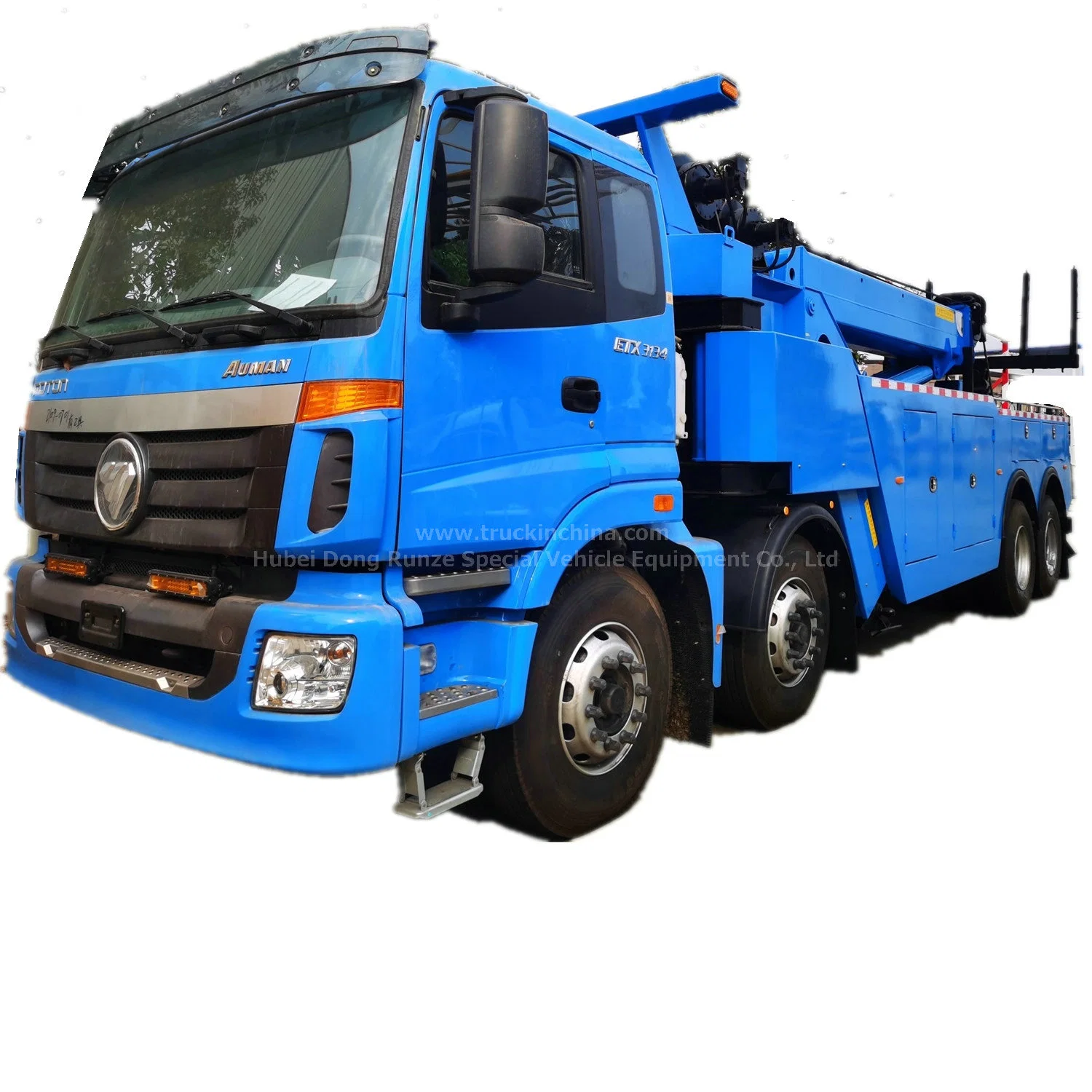 Foton 50t-60t Tow Wrekcer Heavy Duty Rotator Recovery Truck 8X4 Etx3134 Auman 12 Wheelers