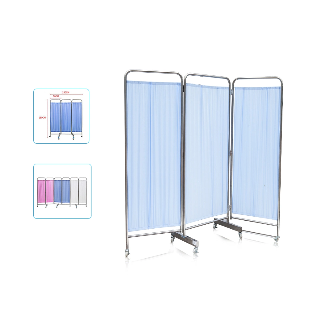 High quality/High cost performance  Foldable Ward Screen Medical 3- or 4-Folds Rotatable Screen with Factory Price