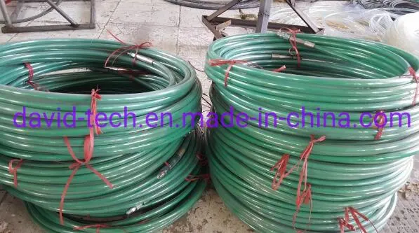 Fibre Wire Reinforcement Hydraulic UHP HP Thermoplastic Pipe Hose for Oil Gas