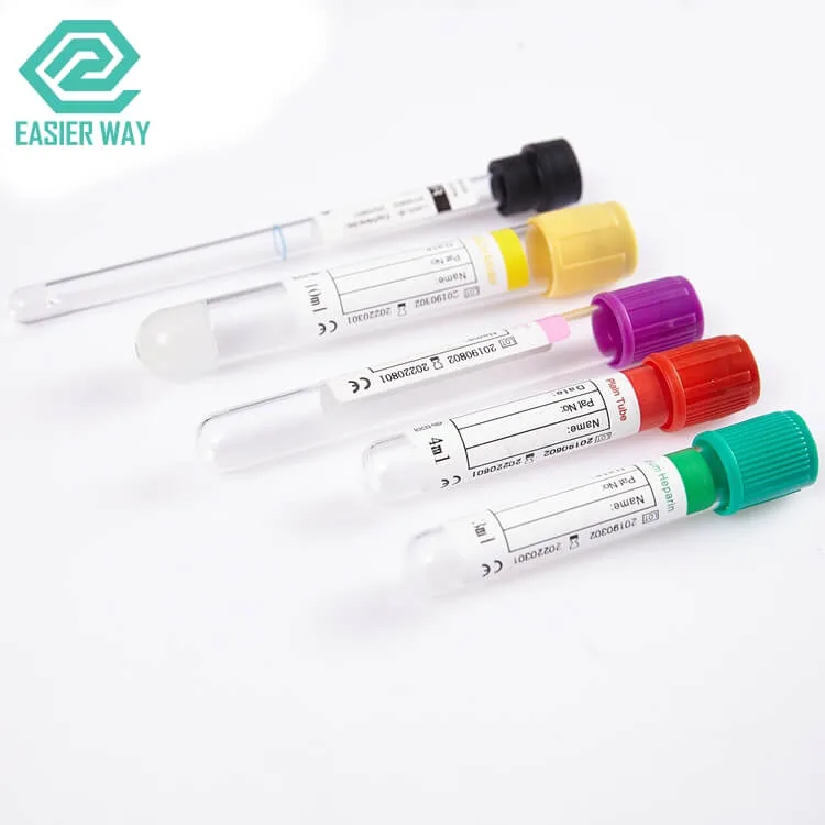 Factory Pirce Medical Glas / PET Blood Collection Tubes für den Einmalgebrauch