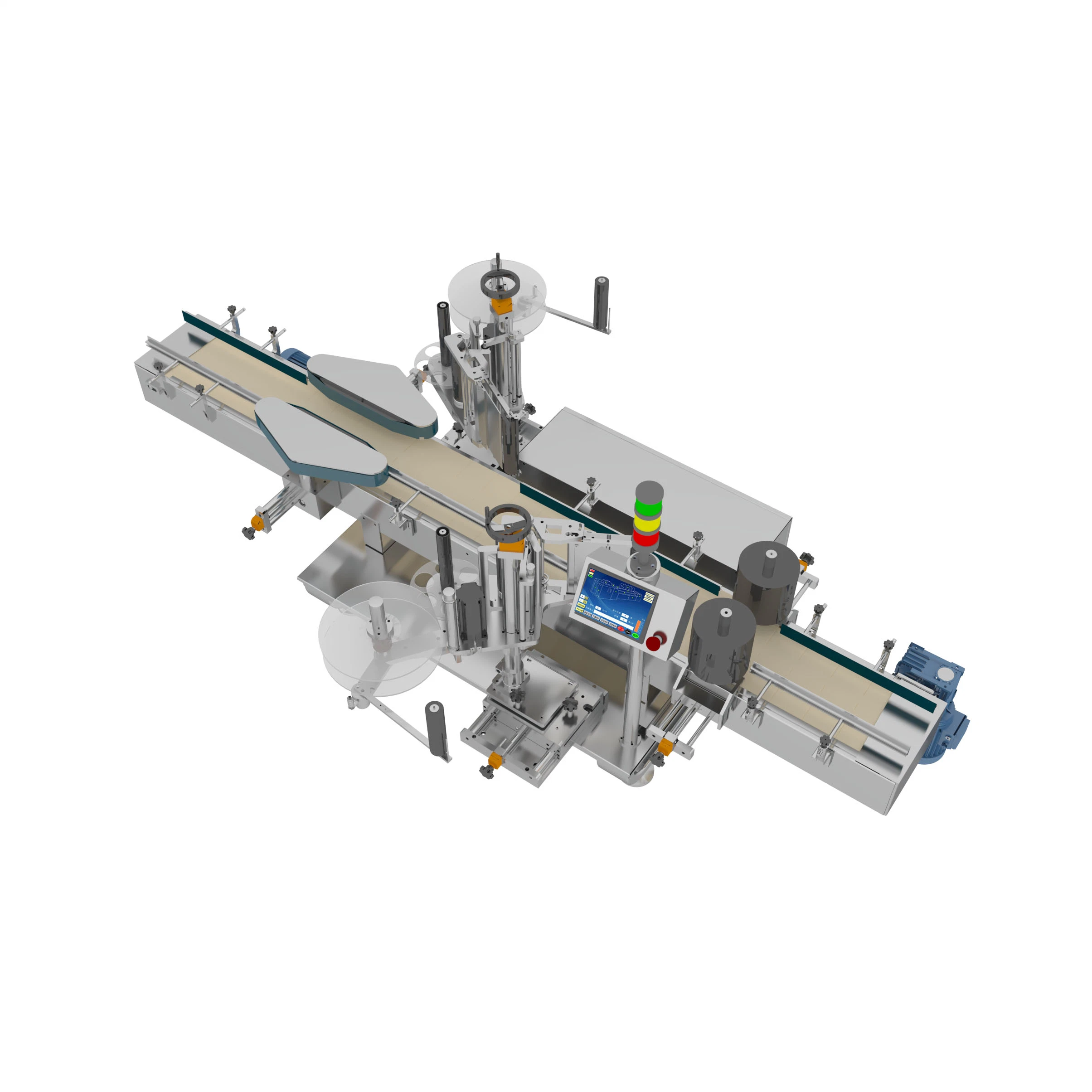 5L-30L Automatic Drum Double-Sided Labeling Machine for Barrel